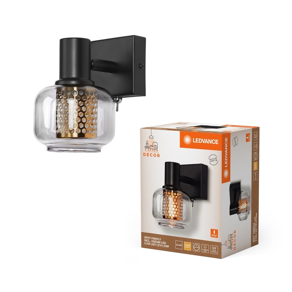 Dekorativní nástěnné svítidlo E14 2.8W FIREFLY, teplá bílá