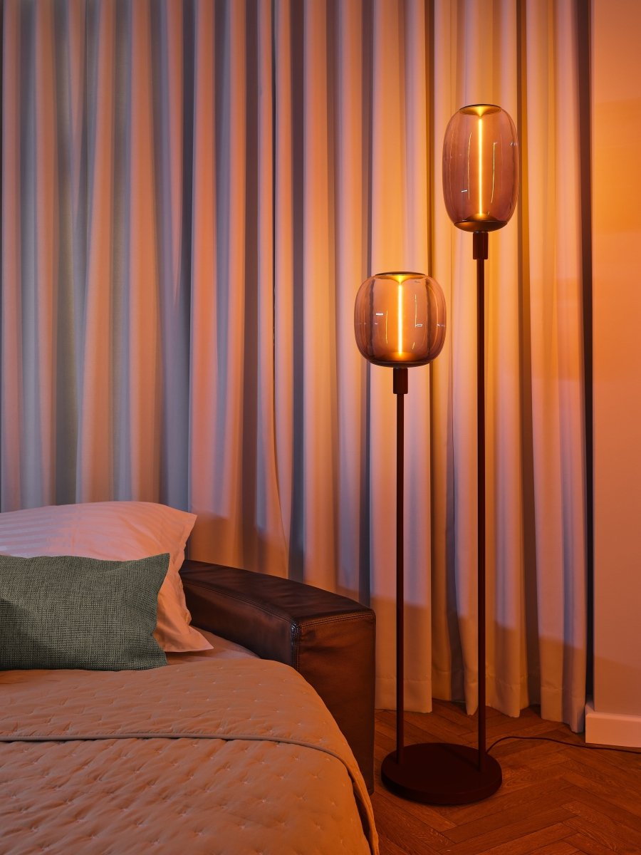 4099854440342 - Dekorativní šedá stojací lampa 2XE27 - Stojací lampa - LEDVANCE e - shop
