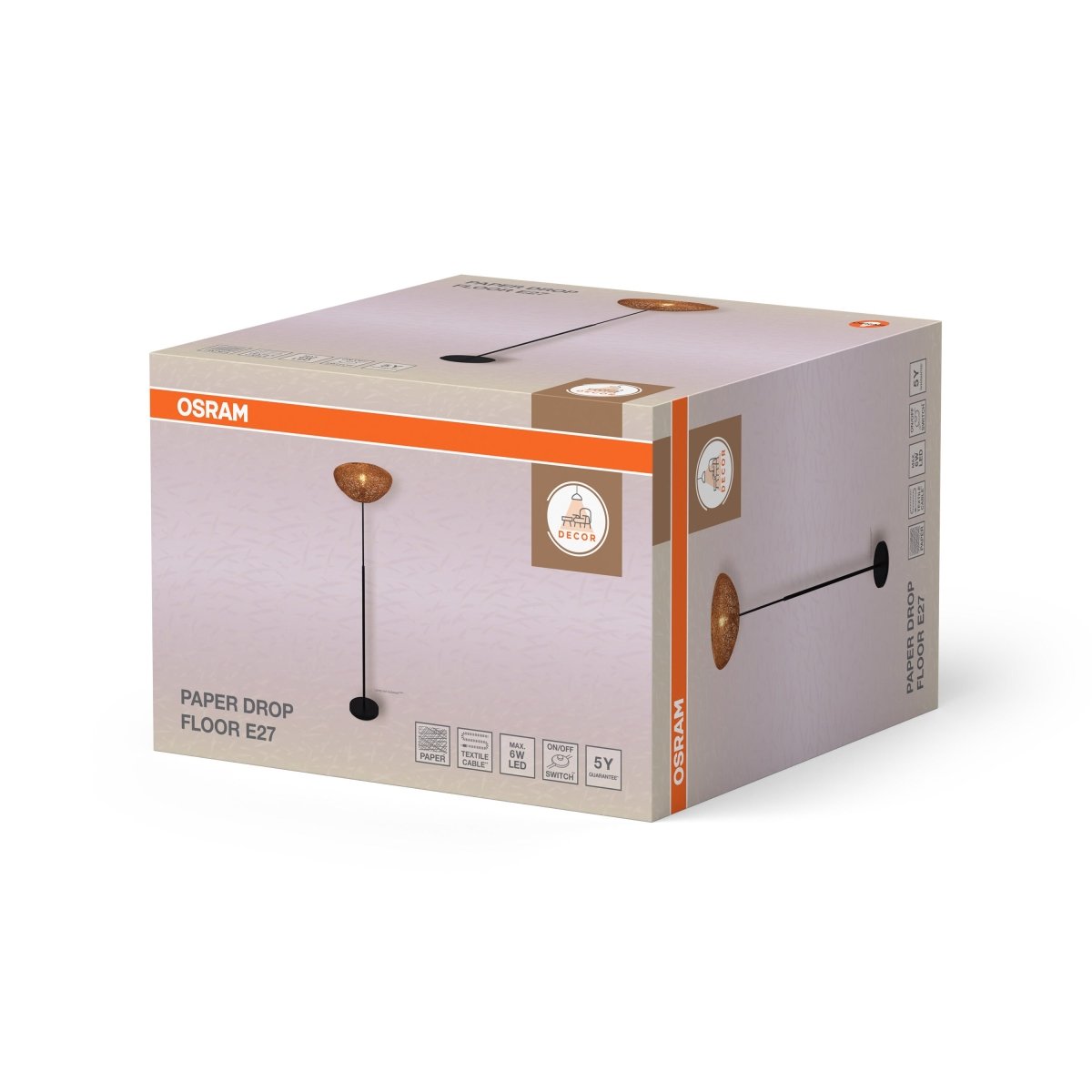 4099854454844 - Dekorativní stojací lampa 1xE27 Kapka - Stojací lampa - LEDVANCE e - shop