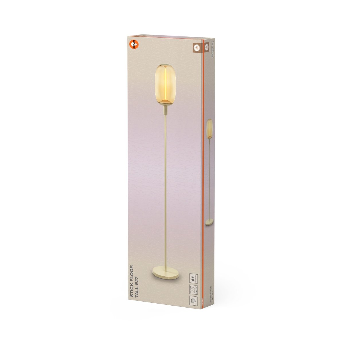 4099854440427 - Dekorativní stojací lampa E27, béžová, vysoká - Stojací lampa - LEDVANCE e - shop