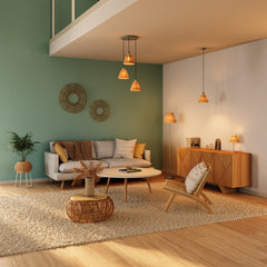 4099854454943 - Dekorativní stojací lampa Raffia, E27, zelená - Stojací lampa - LEDVANCE e - shop