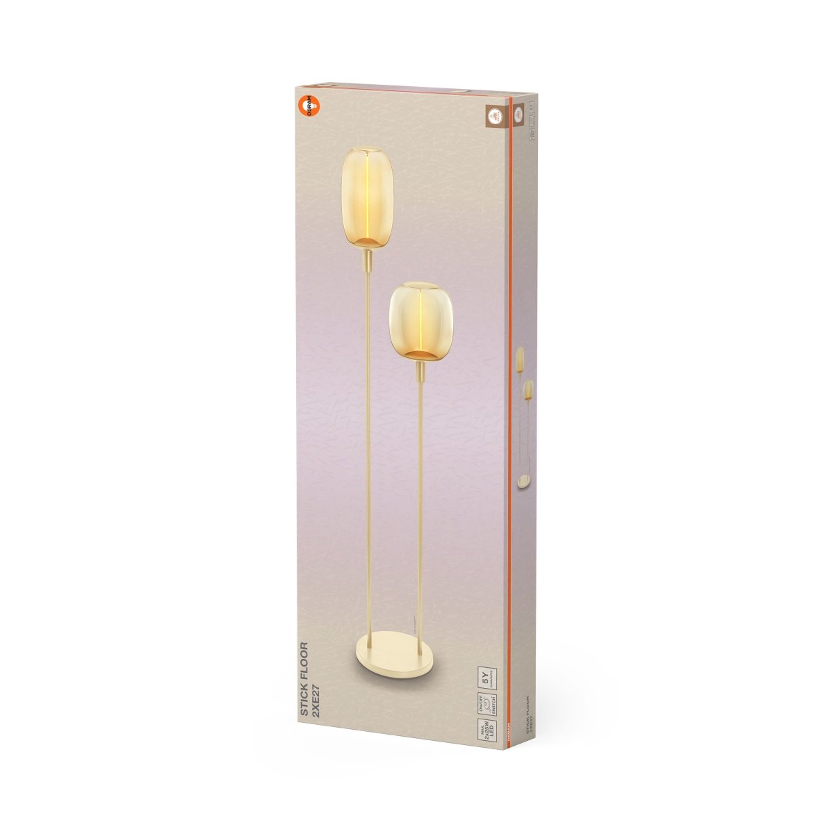 4099854440328 - Dekorativní stojací lampa Stick 2xE27 béžová - Stojací lampa - LEDVANCE e - shop
