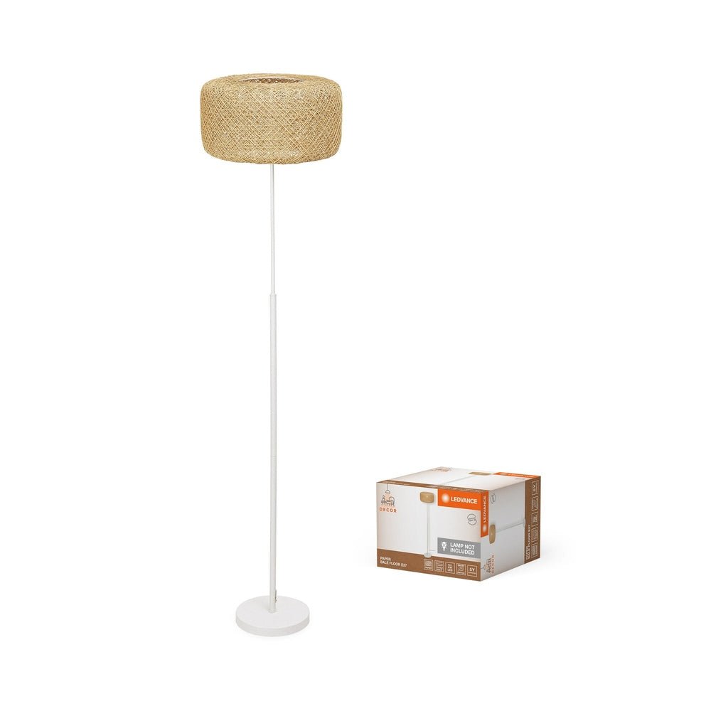 Dekorativní stojací lampa z papíru E27 6W PAPER BALE