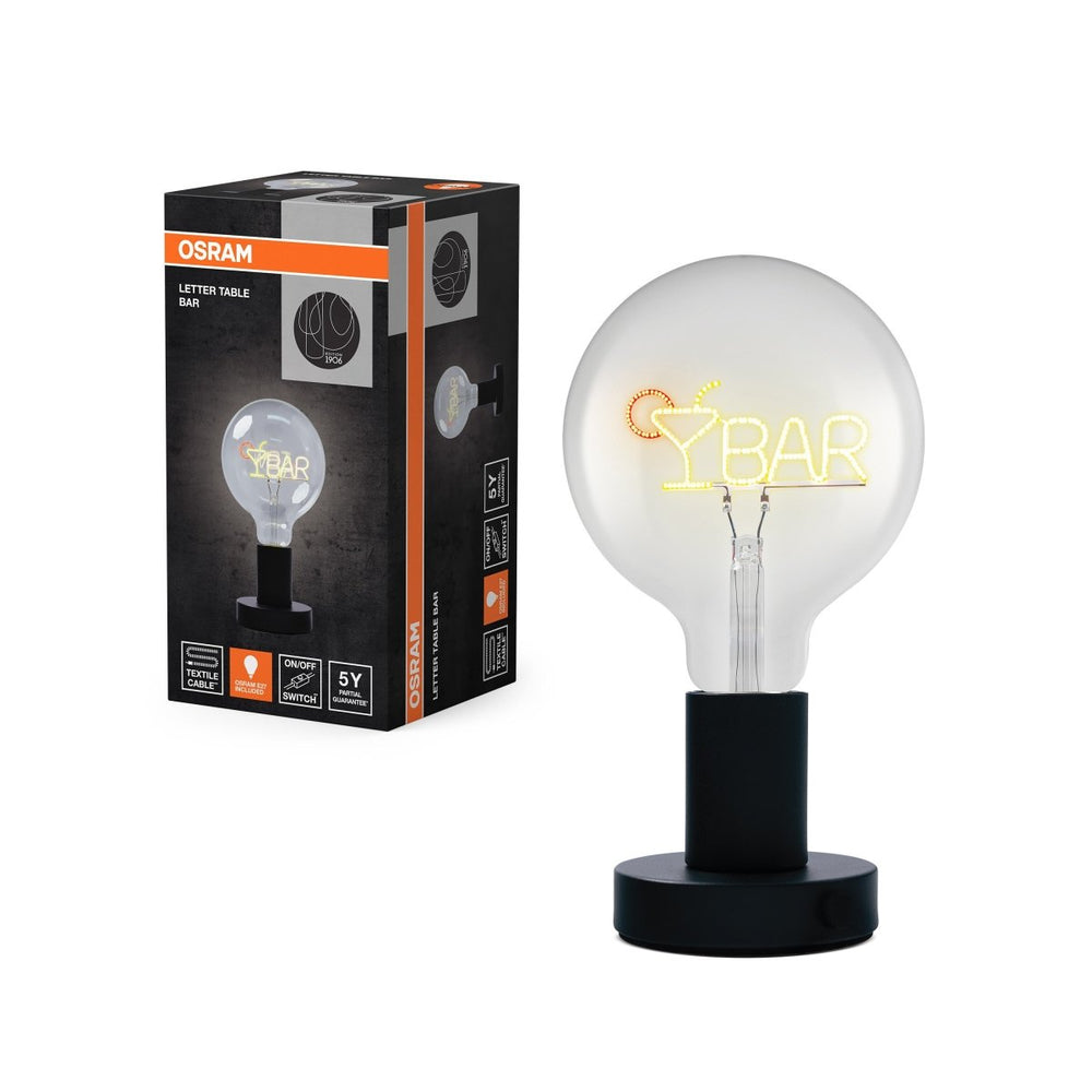 Dekorativní stolní lampa Bar, 1,2 W, E27