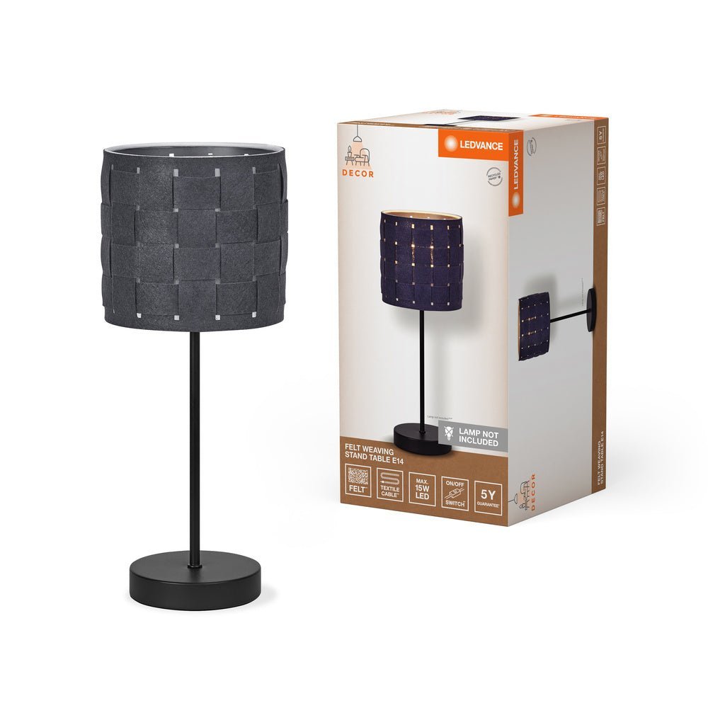 Dekorativní stolní lampa E14 FELT WEAVING STAND TABLE