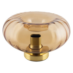 4058075850682 - Dekorativní stolní lampa Gold Glass E27, zlatá, s jantarovým sklem - Stojací lampa - LEDVANCE e - shop