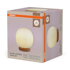 4058075852112 - Dekorativní stolní lampa Lucenra E27 Sklo/Dřevo - Stojací lampa - Czechia LEDVANCE e - shop
