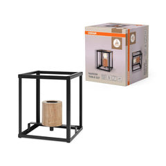 4099854440502 - Dekorativní stolní lampa Nairobi, E27, kov a dřevo - Stolní lampa - LEDVANCE e - shop