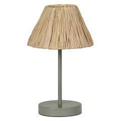 4099854454967 - Dekorativní stolní lampa Raffia E27, zelená - Stojací lampa - LEDVANCE e - shop