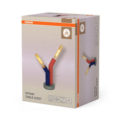4099854455001 - Dekorativní stolní lampa Straw, kovová, 2xE27, vícebarevná - Stojací lampa - LEDVANCE e - shop