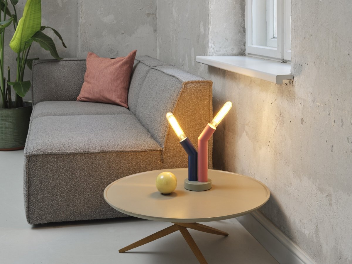 4099854455001 - Dekorativní stolní lampa Straw, kovová, 2xE27, vícebarevná - Stojací lampa - LEDVANCE e - shop