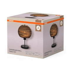 4099854453915 - Dekorativní stolní svítidlo Cardboard Ball, E27, hnědé - Stojací lampa - LEDVANCE e - shop