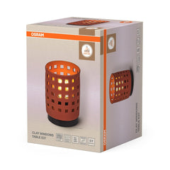 4099854454172 - Dekorativní stolní svítidlo Clay Windows, 1xE27, hnědé - Stojací lampa - LEDVANCE e - shop