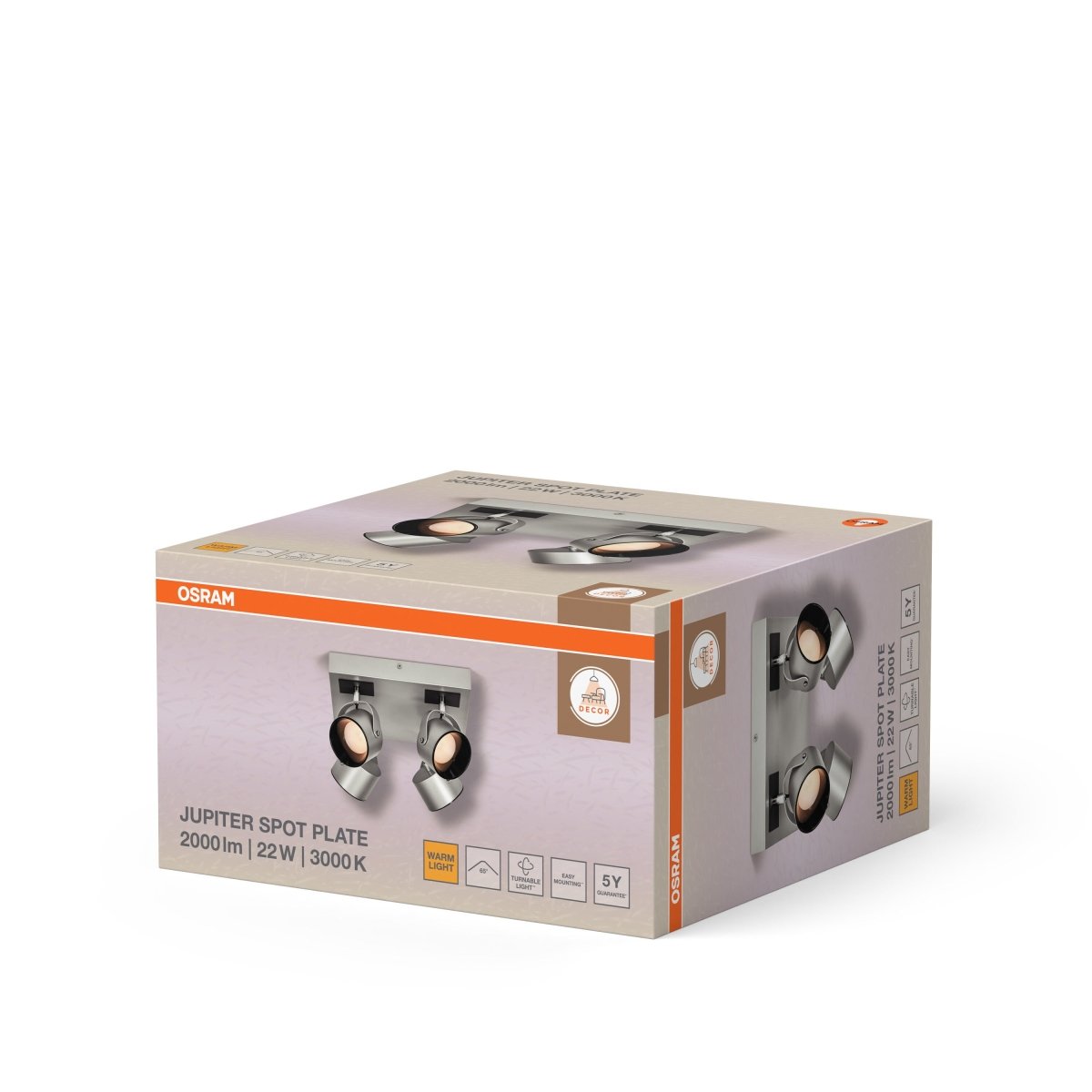 4099854471513 - Dekorativní stříbrné stropní svítidlo 22 W Teplá bílá 260 mm - Stropní svítidlo - LEDVANCE e - shop