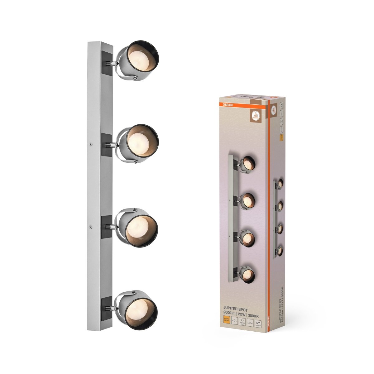 4099854471490 - Dekorativní stříbrné stropní svítidlo 22 W Teplá bílá 700 mm - Stropní svítidlo - LEDVANCE e - shop