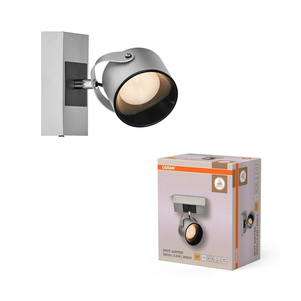 Dekorativní stříbrné stropní svítidlo 5,80 W Teplá bílá 130 mm