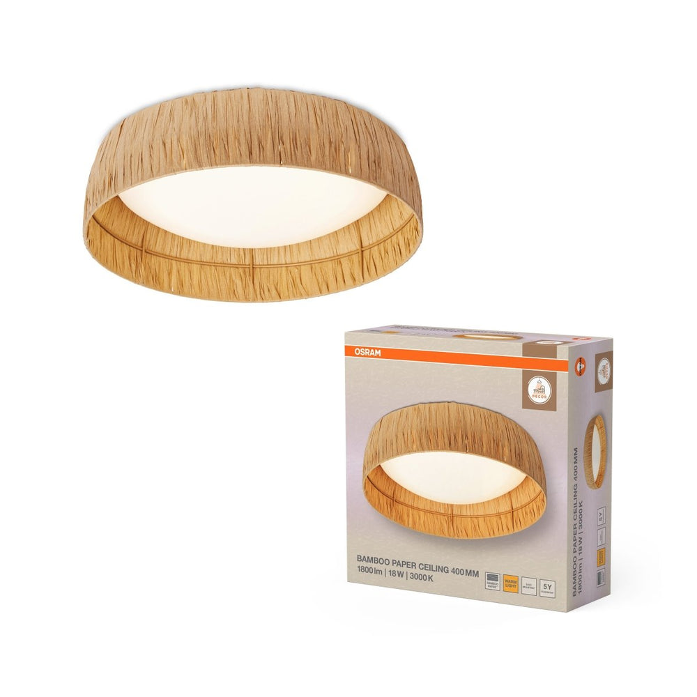 Dekorativní stropní svítidlo Bamboo Paper 18W 830 Teplá bílá, hnědé