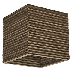 4099854453281 - Dekorativní stropní svítidlo Cardboard Square E27 hnědé, 250 mm - Stropní svítidlo - LEDVANCE e - shop