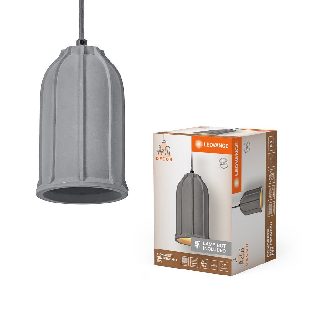 4058075838260 - Dekorativní stropní svítidlo E27 CONCRETE SIM PENDANT - Lustr - LEDVANCE e - shop