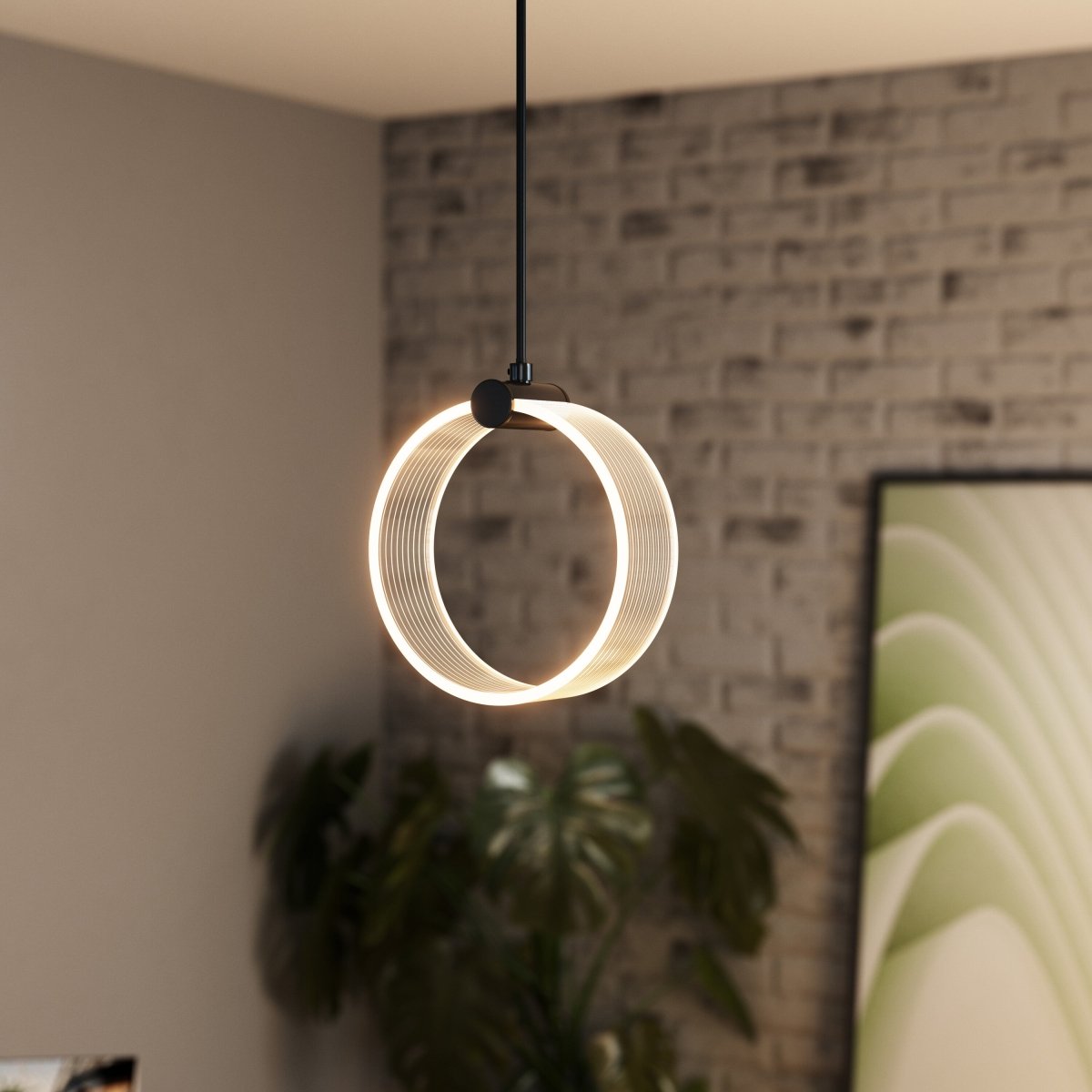4099854458989 - Dekorativní závěsné svítidlo 8 W, černé, 160 mm, laditelná bílá - Závěsné - LEDVANCE e - shop