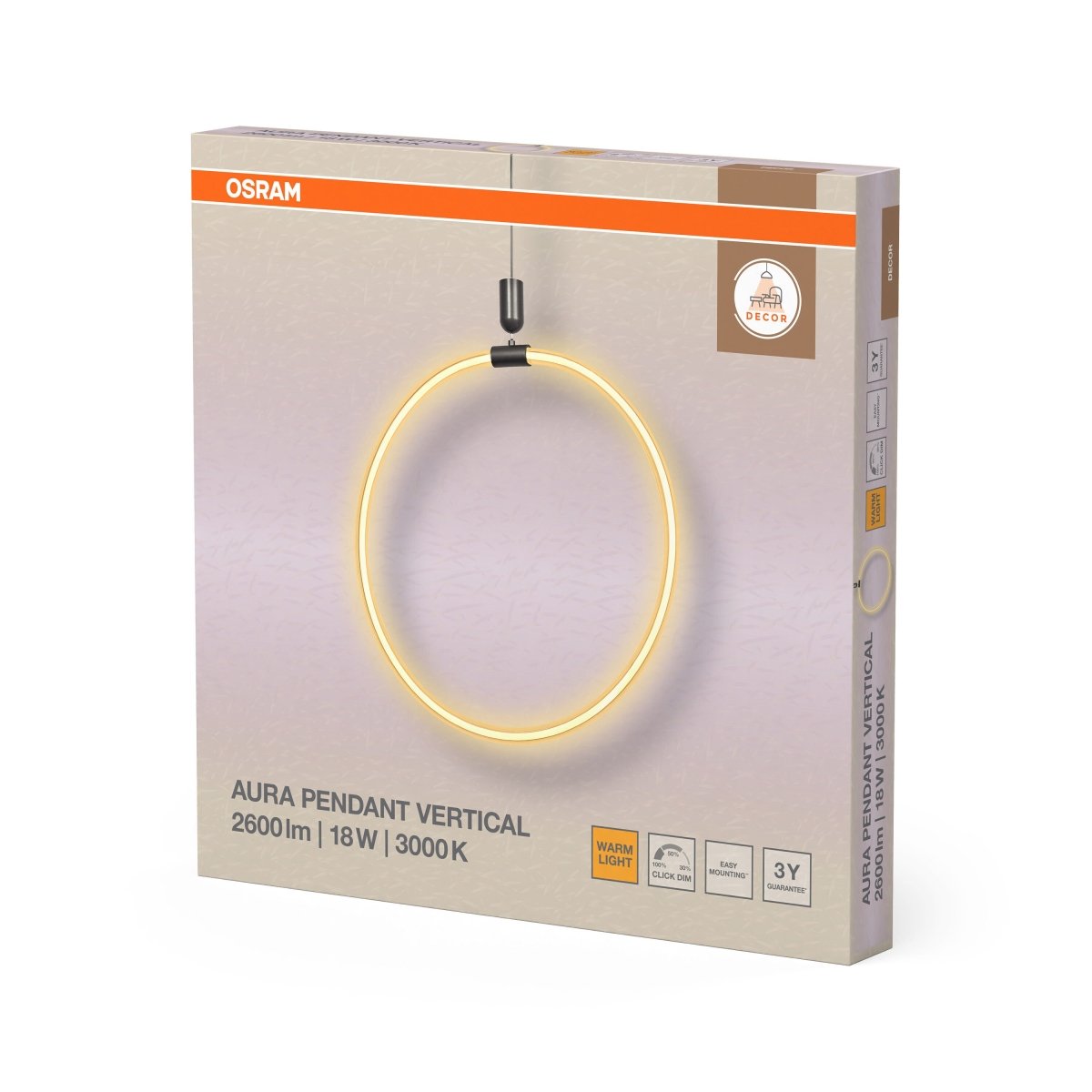 4099854458262 - Dekorativní závěsné svítidlo Aura, zelené, 18 W Teplá bílá - Závěsné - LEDVANCE e - shop