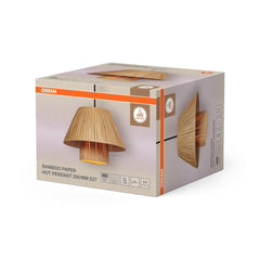 4099854458521 - Dekorativní závěsné svítidlo Bamboo Paper Hut, 280 mm, E27, hnědé - Závěsné - LEDVANCE e - shop