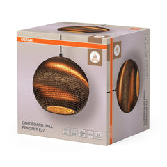 4099854458804 - Dekorativní závěsné svítidlo Cardboard Ball, E27, hnědé - Závěsné - LEDVANCE e - shop