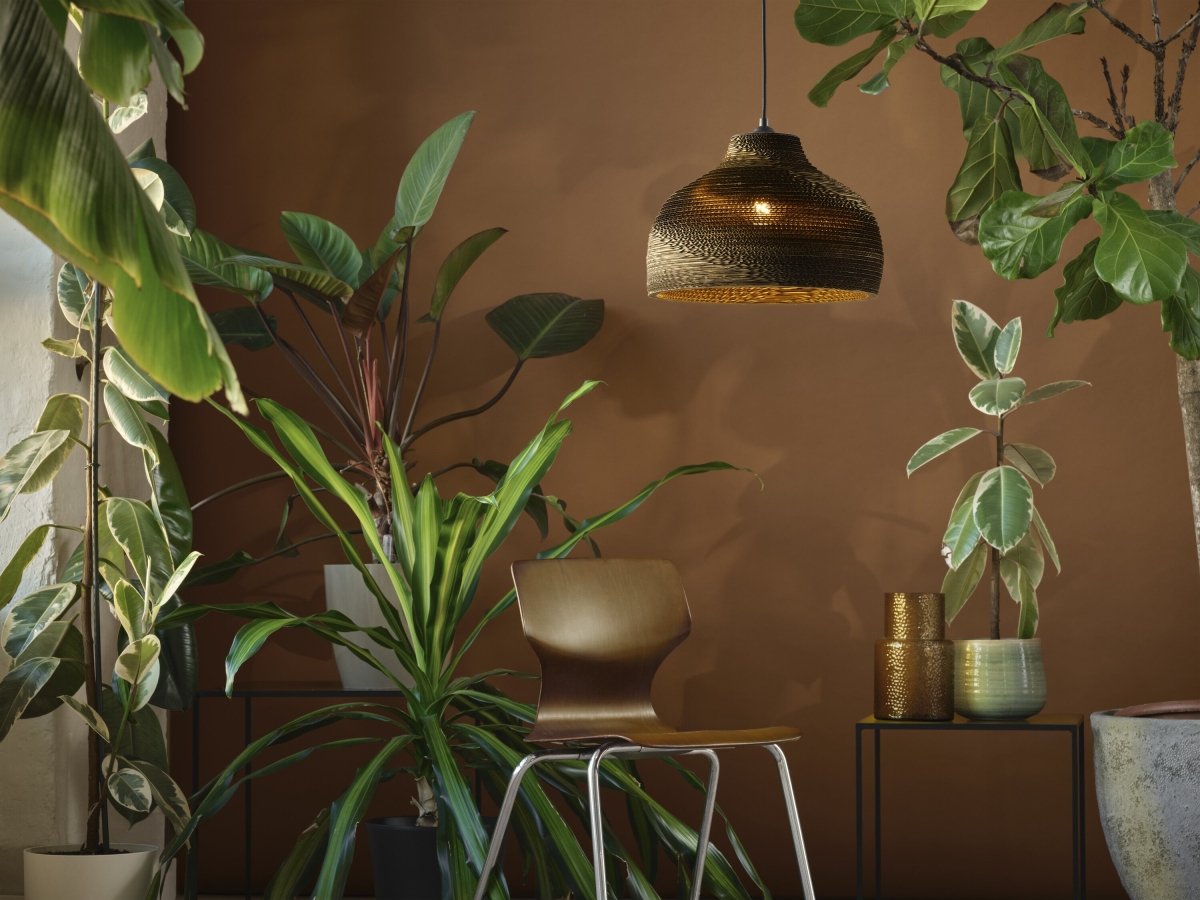 4099854458903 - Dekorativní závěsné svítidlo Cardboard Hat E27 hnědé - Závěsné - LEDVANCE e - shop