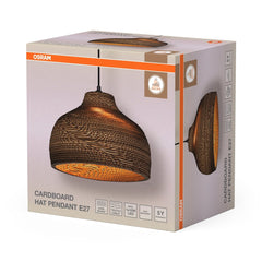 4099854458903 - Dekorativní závěsné svítidlo Cardboard Hat E27 hnědé - Závěsné - LEDVANCE e - shop