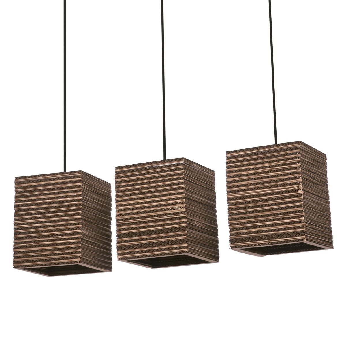 4099854458927 - Dekorativní závěsné svítidlo Cardboard Square, 3xE27, hnědé - Závěsné - LEDVANCE e - shop