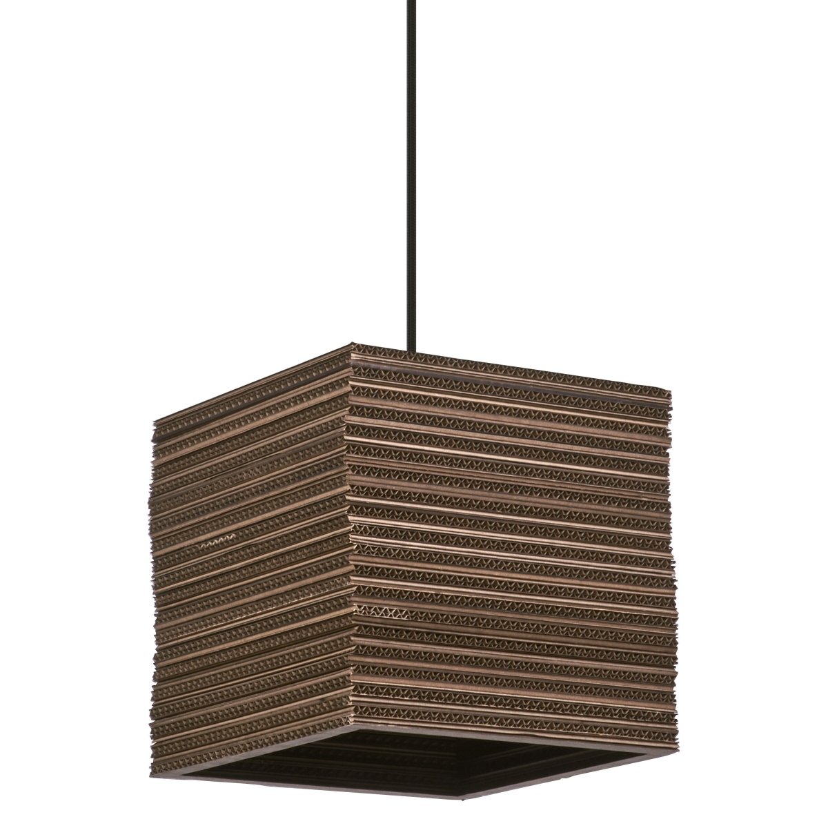 4099854458941 - Dekorativní závěsné svítidlo Cardboard Square E27 hnědé, 250 mm - Závěsné - LEDVANCE e - shop