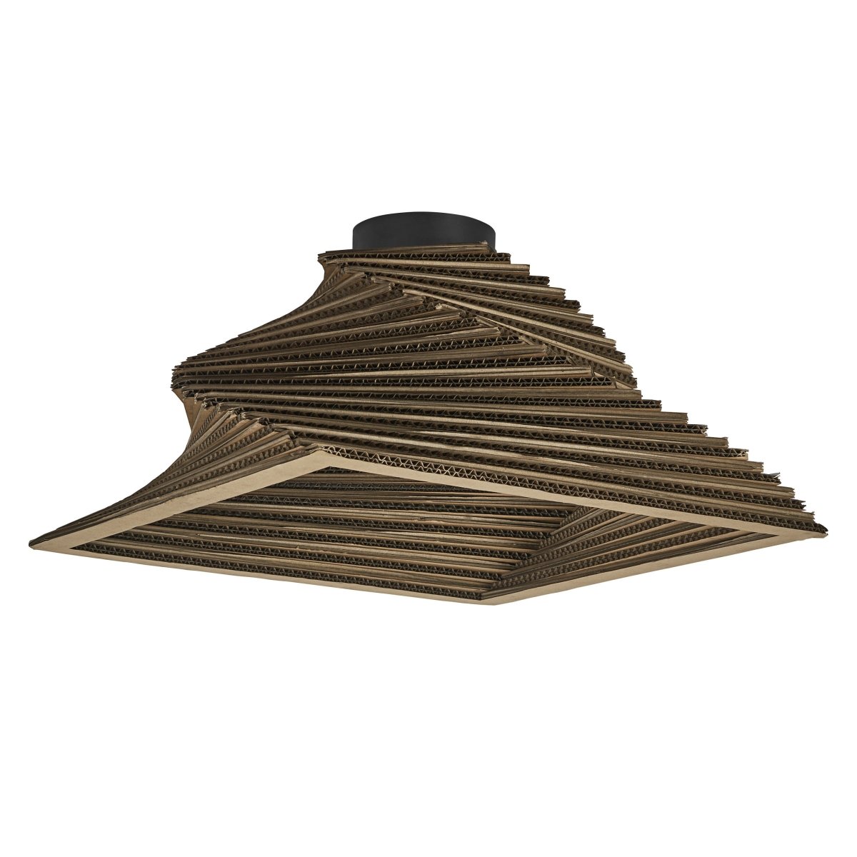 4099854453359 - Dekorativní závěsné svítidlo Cardboard Square Turn E27 hnědé, 400 mm - Závěsné - LEDVANCE e - shop