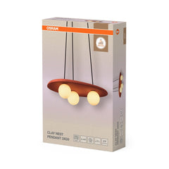 4099854459061 - Dekorativní závěsné svítidlo Clay Nest, 3xG9, hnědé - Závěsné - LEDVANCE e - shop