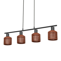 4099854459085 - Dekorativní závěsné svítidlo Clay Windows LN 4xE27 hnědé, 905 mm - Závěsné - LEDVANCE e - shop