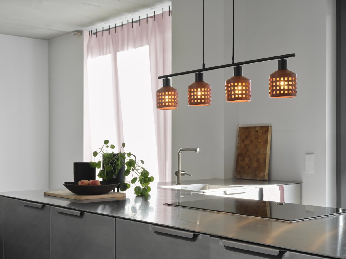 4099854459085 - Dekorativní závěsné svítidlo Clay Windows LN 4xE27 hnědé, 905 mm - Závěsné - LEDVANCE e - shop