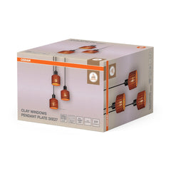 4099854459108 - Dekorativní závěsné svítidlo Clay Windows PL 3xE27 hnědé - Závěsné - LEDVANCE e - shop