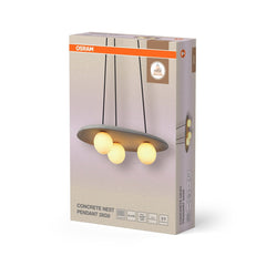 4099854459160 - Dekorativní závěsné svítidlo Concrete Nest, 3xG9, šedé - Závěsné - LEDVANCE e - shop