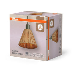 4099854461149 - Dekorativní závěsné svítidlo Raffia 1XE27, Zelená - Závěsné - LEDVANCE e - shop