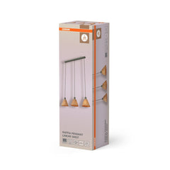 4099854461187 - Dekorativní závěsné svítidlo Raffia Linear 3XE27, Zelená - Závěsné - LEDVANCE e - shop