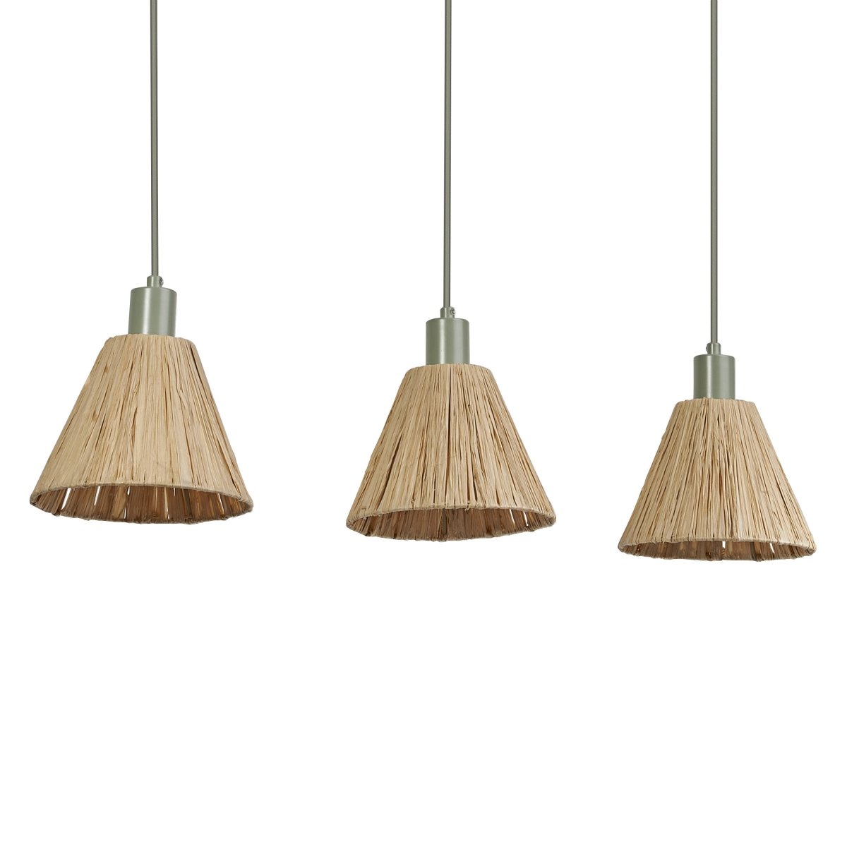 4099854461187 - Dekorativní závěsné svítidlo Raffia Linear 3XE27, Zelená - Závěsné - LEDVANCE e - shop