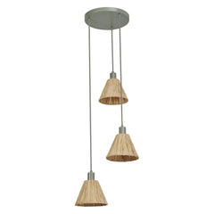 4099854461163 - Dekorativní závěsné svítidlo Raffia Plate 3XE27, Zelená - Závěsné - LEDVANCE e - shop