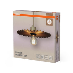 4099854461071 - Dekorativní závěsné svítidlo s plisovaným designem, E27, béžové - Závěsné - LEDVANCE e - shop