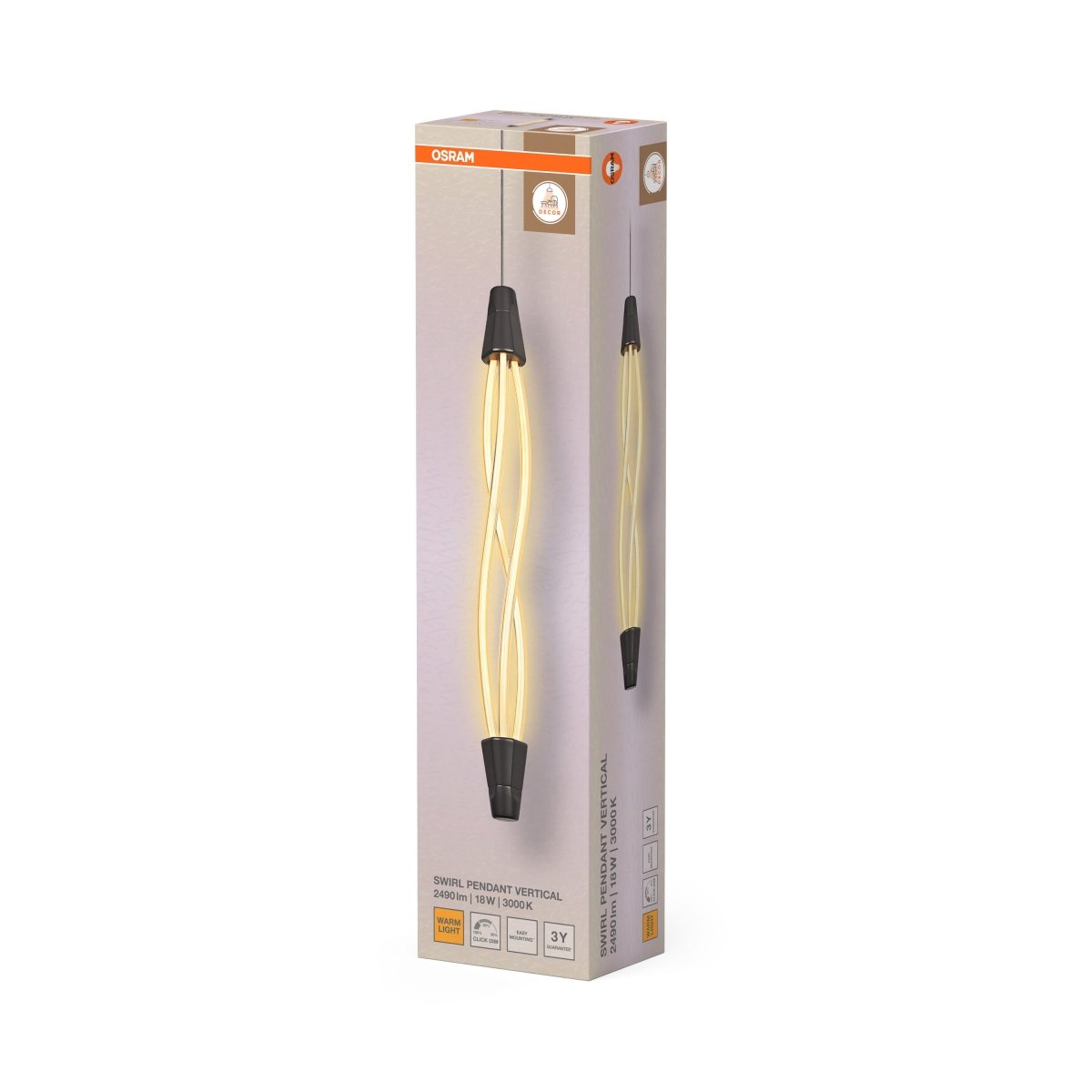 4099854461613 - Dekorativní závěsné svítidlo Swirl 18W Teplá bílá, 1120 mm - Závěsné - LEDVANCE e - shop