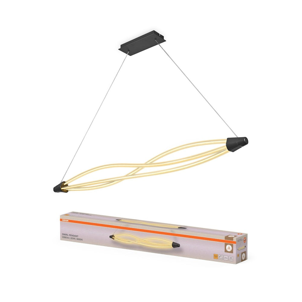 Dekorativní závěsné svítidlo Swirl 22W Teplá bílá, 1282 mm