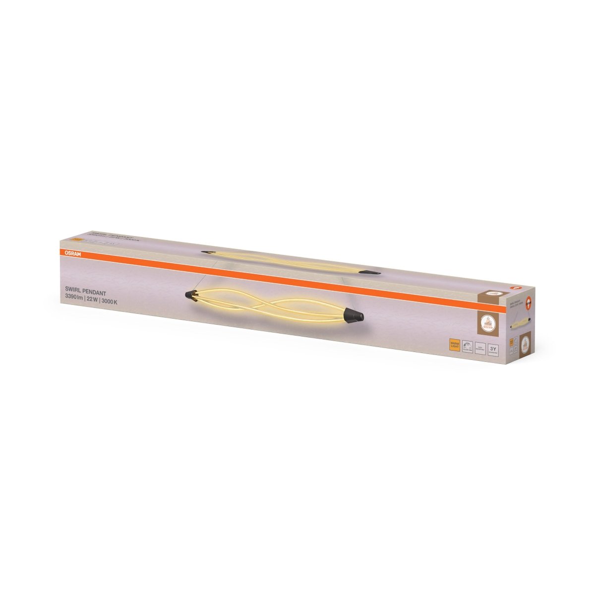 4099854461590 - Dekorativní závěsné svítidlo Swirl 22W Teplá bílá, 1282 mm - Závěsné - LEDVANCE e - shop