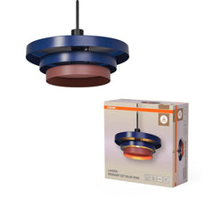 4099854460470 - Dekorativní závěsné svítidlo vrstvené, E27, modré - Závěsné - LEDVANCE e - shop