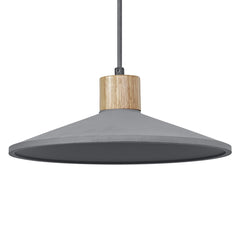 4099854459269 - Dekorativní závěsné svítidlo z betonu a dřeva, Ø320 mm, E27, tmavě šedé - Závěsné - LEDVANCE e - shop