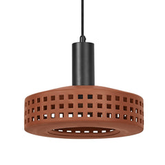 4099854459122 - Dekorativní závěsné svítidlo z hlíny se vzorem oken, 1×E27, hnědé - Závěsné - LEDVANCE e - shop