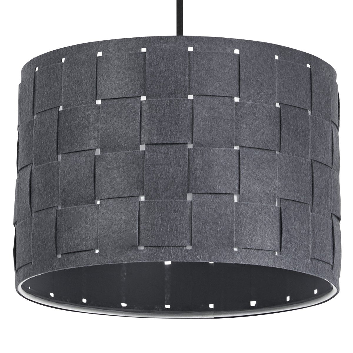 4099854459344 - Dekorativní závěsné svítidlo z plsti s tkaným designem, Ø280 mm, E27, tmavě šedé - Závěsné - LEDVANCE e - shop