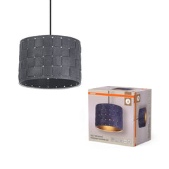 4099854459344 - Dekorativní závěsné svítidlo z plsti s tkaným designem, Ø280 mm, E27, tmavě šedé - Závěsné - LEDVANCE e - shop